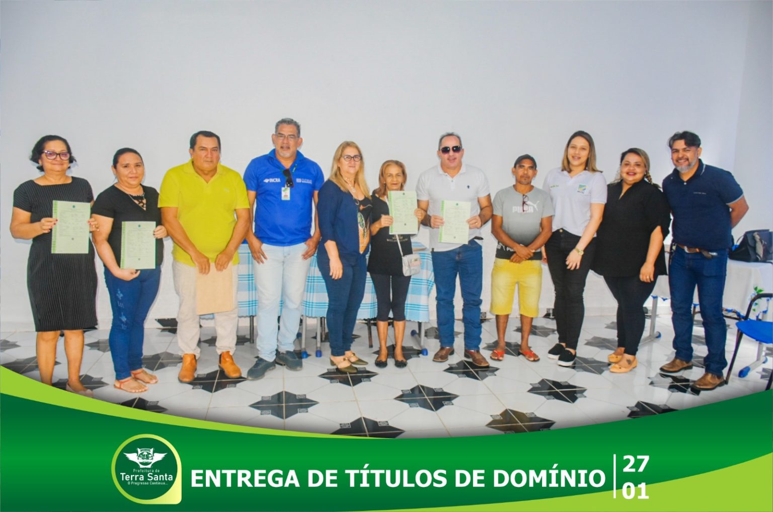 Entrega de Títulos de Domínio para agricultores/pecuaristas