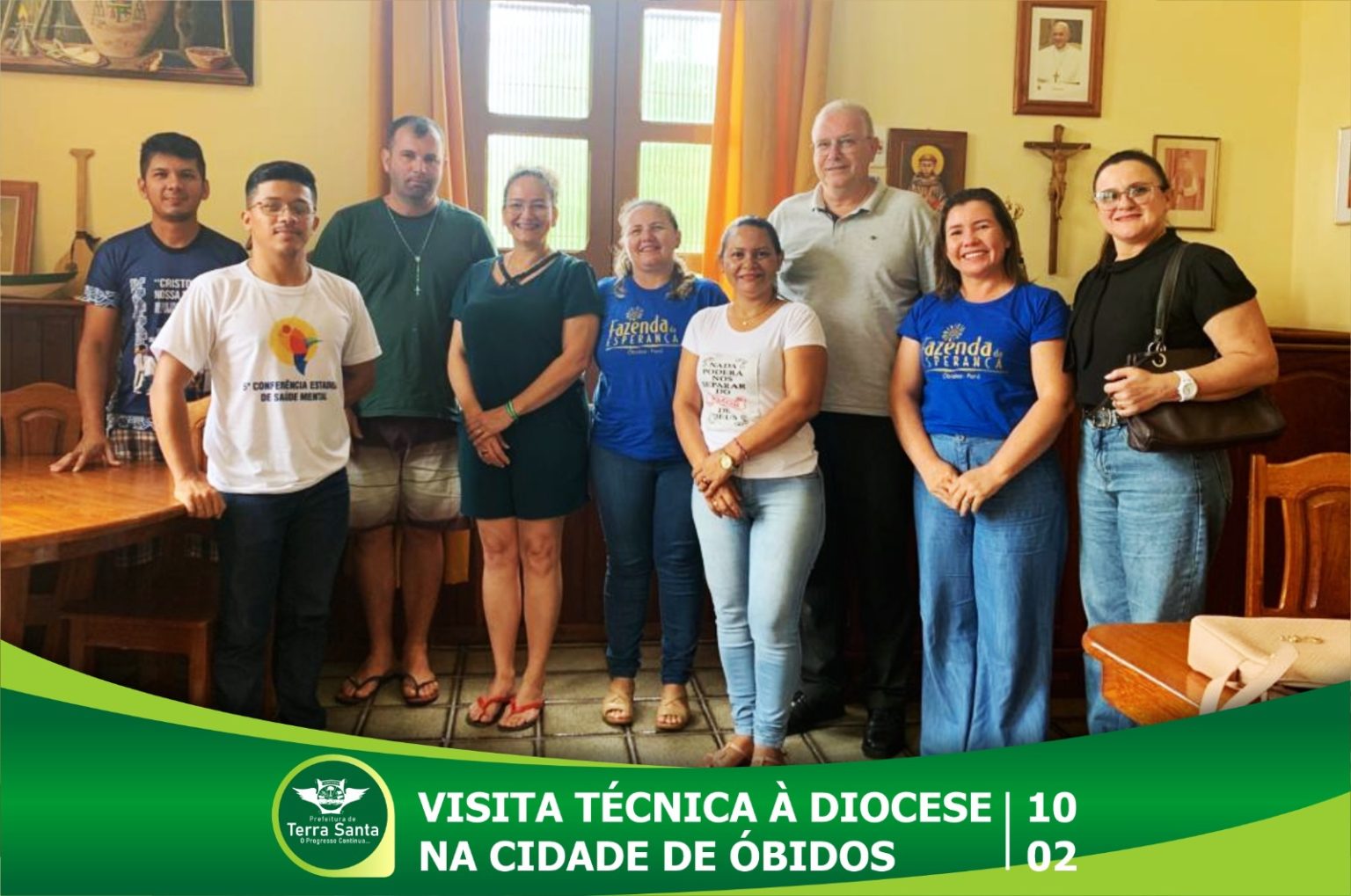 Visita técnica à Diocese na cidade de Óbidos