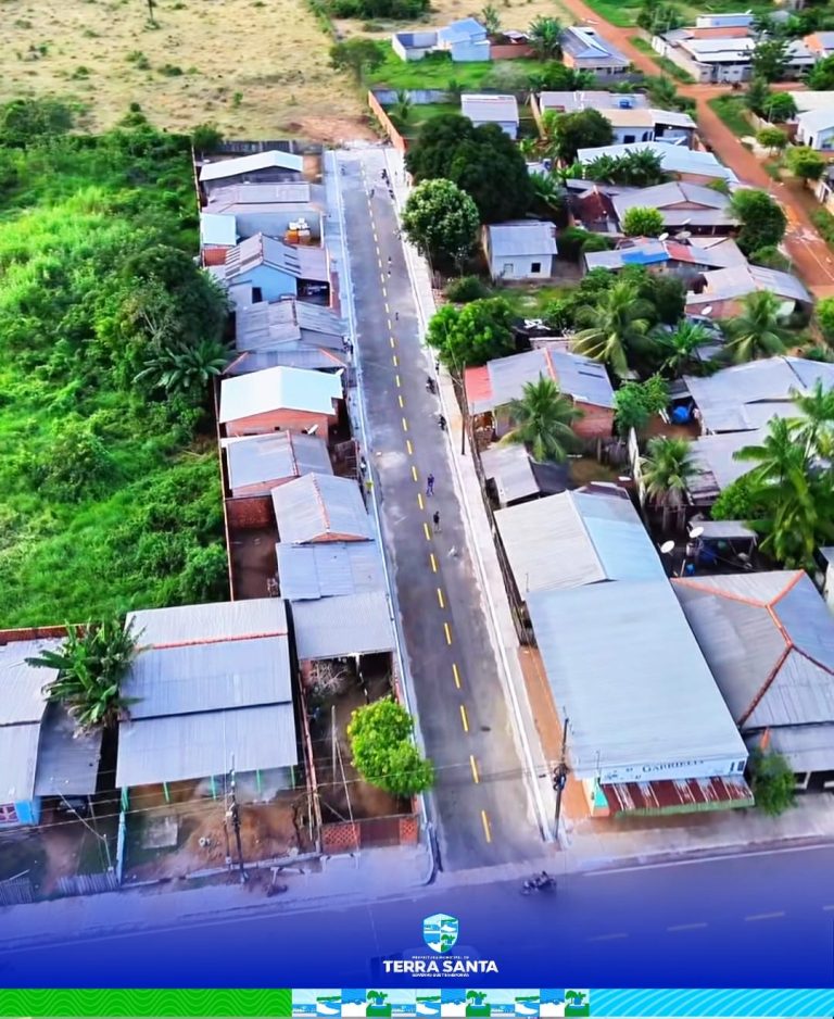 Fim da travessa Santa Terezinha, no bairro Cidade Nova, recebe pavimentação asfáltica